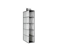 GUTE LINES Organizer Armadio Air, Mensole da armadio, Portatutto con 5 Scomparti, Per Cappello, Calze, Mutande, Asciugamani, H70 x 15 x 30cm (grigio chiaro)