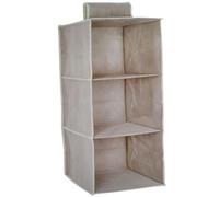 GUTE LINES Organizer Armadio Air, Mensole da armadio, Portatutto per Cappello, Calze, Mutande, Asciugamani (Grigio-Marrone, 60 x 30 x 30cm)