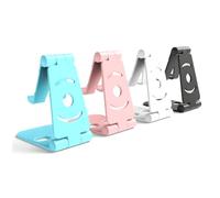 GUTE LINES Supporto Telefono Regolabile, Porta Telefono da Tavolo, Porta Cellulare Universale, Pieghevole e Regolabile, per Smartphone, iPhone, iPad Mini, Tablet, Kindle (pieghevole, 2)