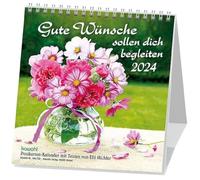 Gute Wünsche sollen dich iniziato 2024: Elli Michler-Calendario Postkarten-Kalender