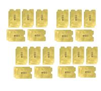 GUTEINTE Custodie per Carte di Credito, Custodie Blocco Rfid, Schermatura Bancomat, Custodia Protettiva RFID, Anti Smagnetizzazione Casi di Carta per Carta d'identità (60, dorato, Taglia unica)