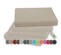 gutekissen Cuscino per sedia Cuscino per sedie/panche per casa e giardino Cuscino per giardino Cuscino per sedia Molti colori FK5 (45x45, Crema, 1)