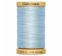 Gutermann Cotone Naturale Filo 400m 401m 100% Cotone 6617 Pallido Verde Blu