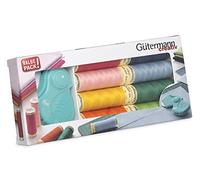 Gutermann Creativ Cucitutto - Set di 8 bobine da 100 m + taglierina rotativa pieghevole PRYM da 28 mm, colori vivaci