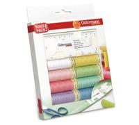 Gutermann Cucire Tutti Filo Set + Cucitura Manometro - 8x 100m Bobine Colori