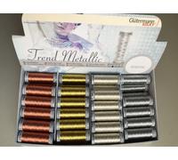 Gutermann Filato Metallico Sulky Oro Argento Bronzo 200m Bobina