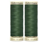 Gutermann - Filo da cucito in poliestere per cucire a mano o a macchina, 2 pezzi, 100 m, colore: verde foresta 0561 GetInStyle Shop