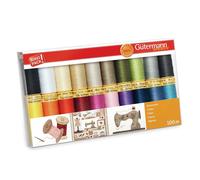 Gutermann Filo di Cotone Set - 20x 100m Spolette Mix Colori - Trapunte Patchwork