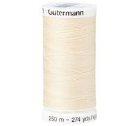 Gutermann - Filo di poliestere per cucire, 250 m, latticello (0005)