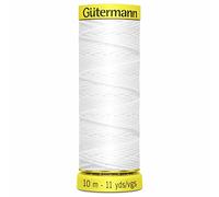 Gutermann, filo elastico arricciante, Bianco, 10 m
