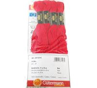 Gutermann - Filo per Ricamo - 4x8mt - Set Mouline Colore Rosso