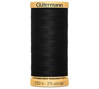 Gutermann Natural Cotton Thread 273 Yards Nero