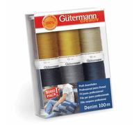 Gutermann Professionale Jeans Filo Set 6x 100m Reels - Denim Cuciture extra