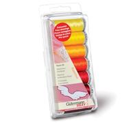 Gutermann - Set di fili da ricamo per macchina da cucire, in 100% viscosa Rayon 40, colore Sunrise