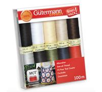 Gutermann Set Di Filo Da Cucire Sew-All 10x 100m Bobine Mix Colori