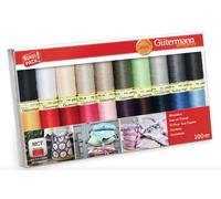 Gutermann Set Filo Da Cucito Sew All LARGE 20x 100m Coni Multicolore