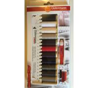 Gutermann SEW ALL THREAD Set Fili Da Cucito 100M x 11 Colori Base + Seam Fix