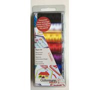 Gutermann Sulky Rayon 40 Set Fili Per Ricamo Macchina CLASSIC - 7 Bobine