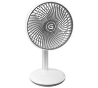 GUTFELS Ventilatore da tavolo VENTI 3010 R, 15 cm di diametro, ventilatore USB con batteria da 4.000 mAh, funzionamento a sfioramento, 4 velocità