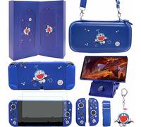 GUTIAL Accessories Bundle for Nintendo Switch OLED - Purple Girly Accessories Kit for Nintendo Switch Oled with Carry Case Screen Protector Cover Case kawaii Stand Cute Thumb Grips for Girls - Purple