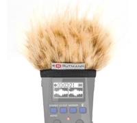 Gutmann Parabrezza in pelliccia per microfono Zoom H1essential CAMEL | Made in Germany