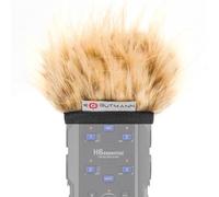 Gutmann Parabrezza in pelliccia per microfono ZOOM H6essential Premium Edition CAMEL con fodera interna | Made in Germany
