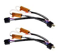Gutol Cablaggio H4 9003 Con Doppio Resistore, Decodificatore, Annullamento Errori, Adattatore Per Conversione HID, Fari Fendinebbia, Retrofit Per Auto SUV (50 W, 8 Ω)