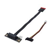 Gutol Cavo di conversione adattatore M.2 NGFF Dual Key A-E a PCI-E per socket M.2 tipo 2230 (1X) - 270°, 20 cm, con connettore di alimentazione FDD a 4 pin