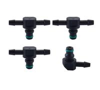 Gutol Kit di connettori per tubi del carburante diesel da 4 pezzi, compatibile con il sistema 110, include 3 raccordi per tubi di ritorno dell'iniettore di tipo T e 1 di tipo L per la.