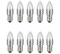 GutReise E10 Lampadine di candela,10pcs E10 LED AC 24V bianco caldo 1500K lampadine della candela (24V)