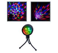 GutReise RBG - Luci da palcoscenico per feste, palla da discoteca, portatile, USB, per danza, compleanno, DJ, bar, karaoke, Natale, matrimonio, illuminazione portatile