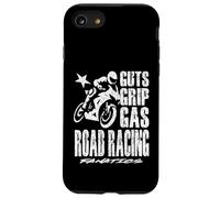GUTS GRIP GAS ROAD RACING FANATICS moto motorsport Custodia per iPhone SE (2020) / 7 / 8