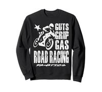 GUTS GRIP GAS ROAD RACING FANATICS moto motorsport Felpa
