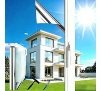 Gutsurge Pellicola a specchio per finestre, 118 x 400 cm, protezione solare per finestre, per interni ed esterni, protezione solare da un lato, protezione dal calore, ideale per soggiorno e ufficio
