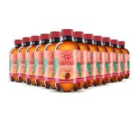 Gutsy Captain Kombucha - Limited Edition Summer Peach - Tè Kombucha, Colture Vive, Senza Conservanti, Non Pastorizzato, Crudo e Vegano - 12x400ml