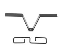 Gutter Clip for Rain Chain | V Shaped Iron Adapter Hook Hanger | Universal Fit for Drain Pipe/Downspout | Black Zinc Plated Rustproof