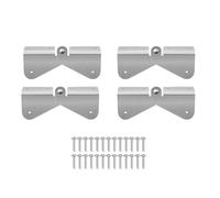 Gutter Downspout Extension Hinge | 4 Sets Stainless Steel Flip Up Hinge for Rectangle/Square Downspouts | Secure No - Drill Installation for Lawn Care/Gardening