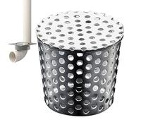 Gutter Downspout Guard, Stainless Steel Strainer, Leaf Debris Stopper Tool, Roof Drainage Protector, Outdoor Drain Cover for Shed Cleaning Maintenance, 1 Piece
