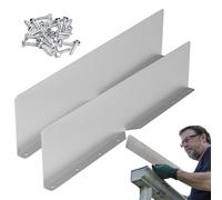 Gutter Overflow Guard - Roof Rain Diverter Plate, forte materiale resistente all'acqua, efficiente controllo 'acqua flusso, protezione con estensione Downspout per le roofs