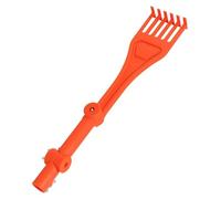 Gutter Rake from Ground, Cleaning Tool Set, 15,75 x 2,95 pollici Rotatable Handle, Small Rake Head, Lightweight Roof Cleaner for Gutters, Roofs, Hard-to-Reach Areas, Outdoor Maintenance