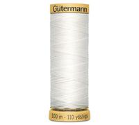 Guttermann - Filato di cotone naturale, 100 m, 5709 bianco