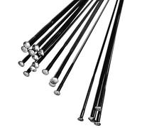 GUTUYEHKEA 1 pz. Raggi for Bicicletta Piatti Dritti 2,0 mm Neri 214-306 mm 309 mm Scelta Libera della quantità Raggi for Bicicletta(285mm)
