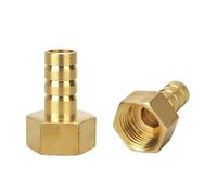 GUTUYEHKEA 2 Pezzi PC PCF PL Pagoda Connettore 6 8 10 12 14 16 mm Portagomma Filettatura 1/8 1/4 3/8 1/2 BSP Raccordo for Tubo in Ottone(Pcf,Barb 12mm-1I2)