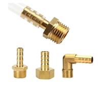 GUTUYEHKEA 2 Pezzi PC PCF PL Pagoda Connettore 6 8 10 12 14 16 mm Portagomma Filettatura 1/8 1/4 3/8 1/2 BSP Raccordo for Tubo in Ottone(PL,Barb 10mm-1I4)