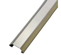 GUTUYEHKEA Canalina for Cavi Autoadesiva, Copricavo Autoadesivo in Acciaio Inossidabile Ad Angolo, Confezione da 2 X 1 M Multicolore, Dimensioni Multiple(Silver,2.6#)