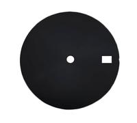 GUTUYEHKEA Quadrante di Ricambio da 28,5 mm for Orologio Meccanico, Colore Puro, Senza, Resistente ai Graffi, for Movimento NH35/36, Non Luminoso(Black)