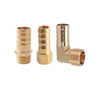 GUTUYEHKEA Raccordo for Tubo in Ottone PCF PL con Attacco a innesto rapido da 4 a 16 mm, 1/8", 1/4", 3/8", 1/2", Raccordo a Pagoda BSP Maschio, Adattatore for Giunto in Rame(Pc (20 PCS),Barb 6mm-1I2)