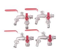 GUTUYEHKEA Rubinetto for Acqua da Giardino in Lega di Zinco 1/2" for Uso Esterno e Interno, Facile Accendere/spegnere, Maniglia a Leva, rubinetti for irrigazione, valvola a Sfera(D)