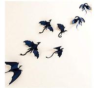 Gutyan Wall Sticker 3D Gothic Dragon Adesivo Game of Thrones Ispirato Dragon Wallpaper 7 pz/Lotto Stickers Murali Murales Decorazione della Casa