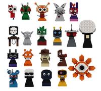 GUUIESMU Sprunki Building Blocks,Sprunki Toys,Sprunki Figuren,Fun Bot/Raddy/Oren/Vineria/Clukr Horror Normal Form, Monster Horror Game Action Figure Model Display And Collectible (20PCS-B)